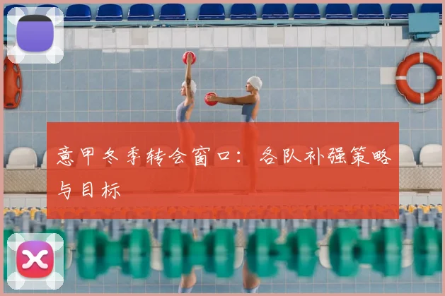 意甲冬季转会窗口：各队补强策略与目标